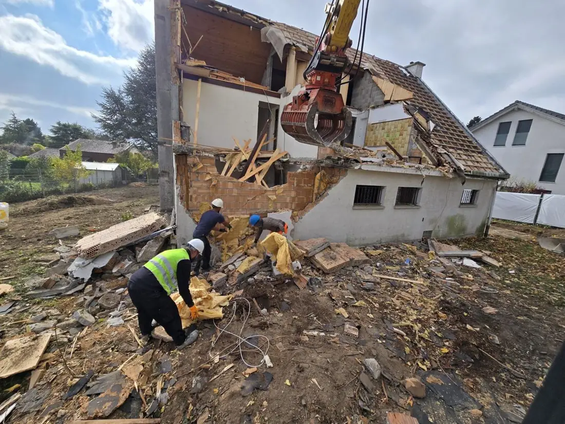 Démolition d'une maison